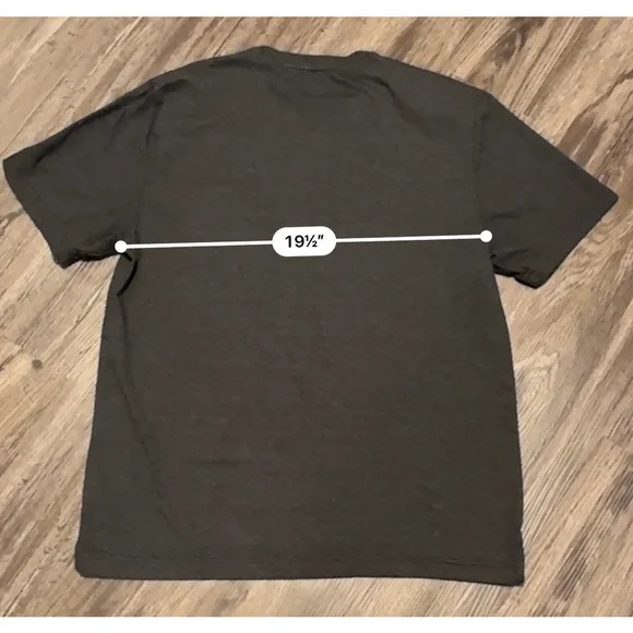 IZOD MENS SALTWATER SOFT WASH POCKET CREW T-SHIRT - CHARCOAL GRAY/BLACK SZ L - Picture 8 of 8